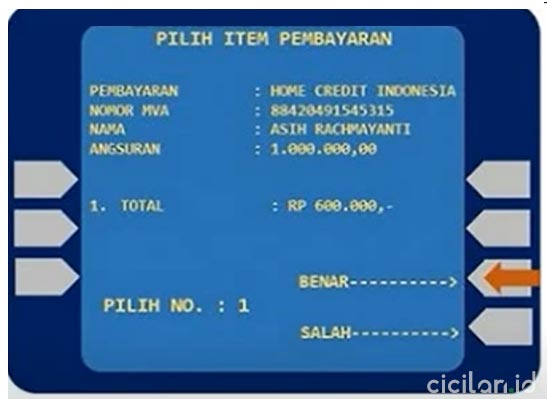Cara Bayar Cicilan Home Credit ATM Mandiri