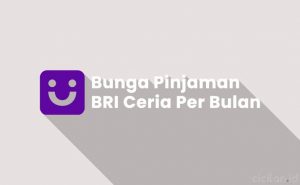 Bunga BRI Ceria Per Bulan : Tenor & Maksimal Pinjaman - CICILAN.ID