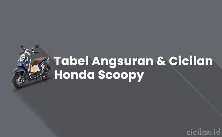 Tabel Kredit Honda Scoopy